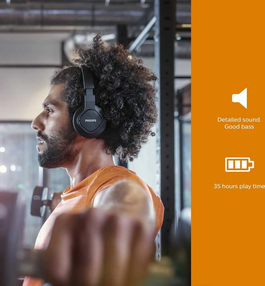Belaidės ausinės Philips TAA4216BK, Juodos