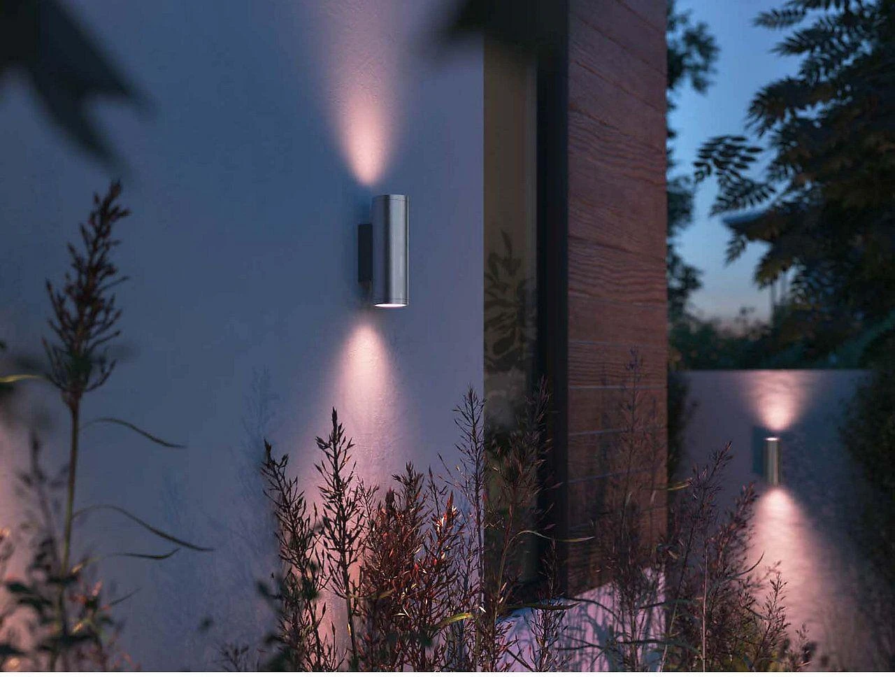Sieninis šviestuvas Philips Hue AppearWACA EU sieninis žibintas inox 2x8