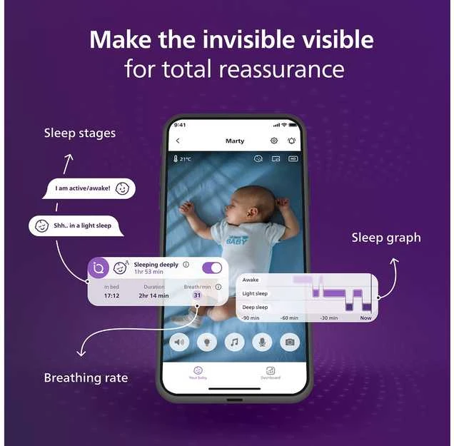 Philips AVENT SCD971/26 Mobili auklė VIDEO