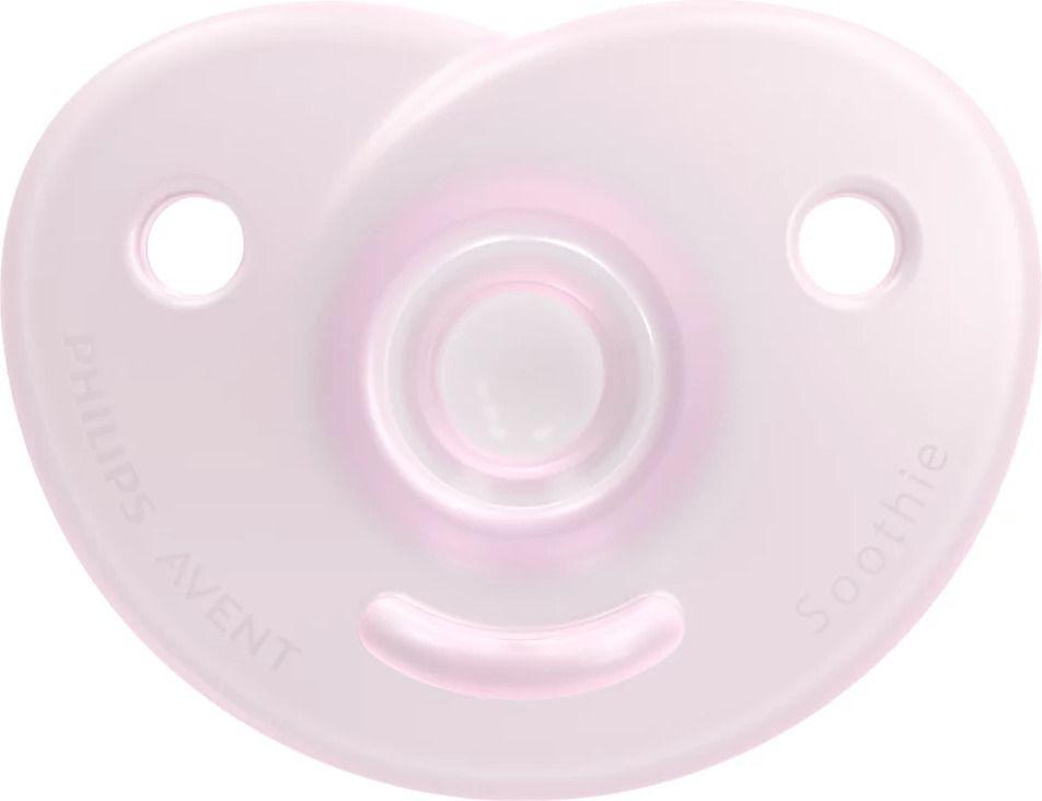 Philips Avent Soothies čiulptukai 100% silikonas 0-6 mėn. Girl 2U