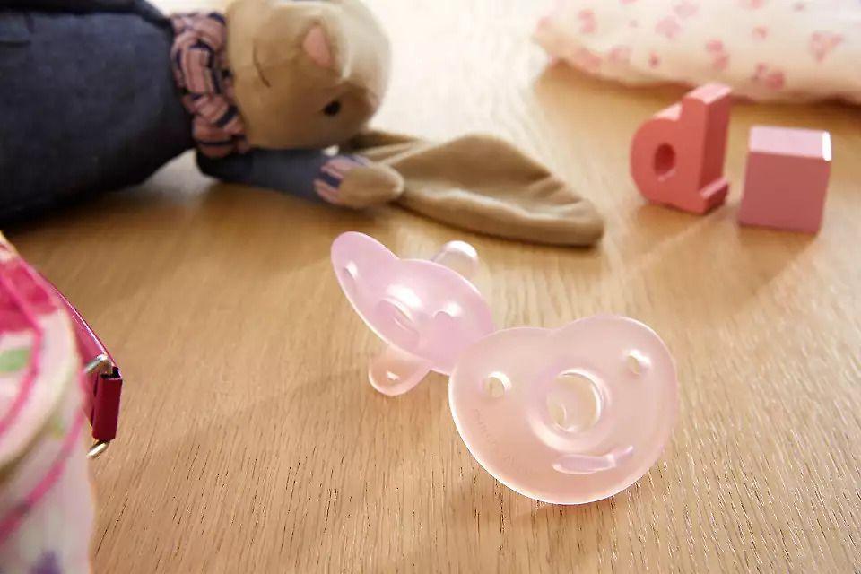 Philips Avent Soothies čiulptukai 100% silikonas 0-6 mėn. Girl 2U