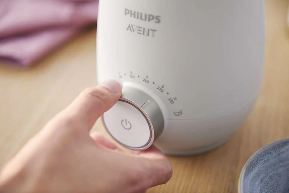 Philips Avent Premium Greitai veikiantis buteliukų šildytuvas SCF358/00
