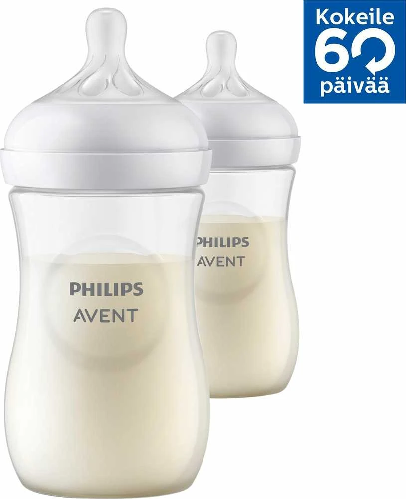 PHILIPS AVENT NATURAL RESPONSE BUTELIUKŲ RINKINYS, 260 ML, 1 MĖN.+, 2 VNT., BALTA
