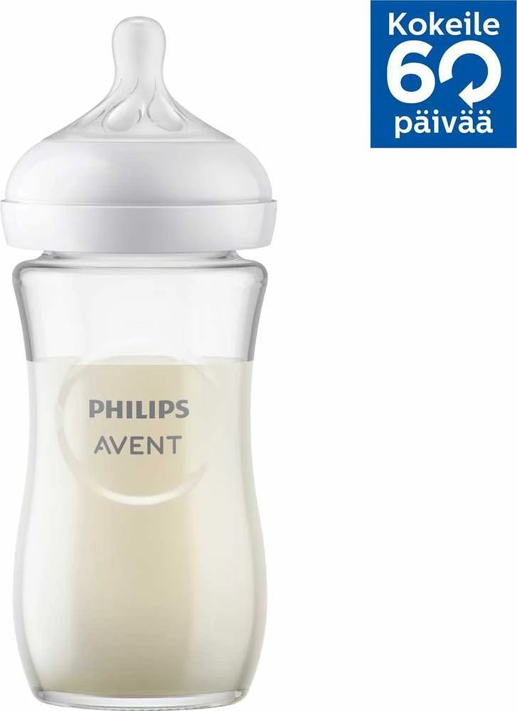 Philips Avent Natural Response stiklinis buteliukas nuo 1 mėnesio 240ml
