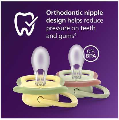 Philips Avent - Ultra air soother, 0-6m, Light žalias/light mėlynas