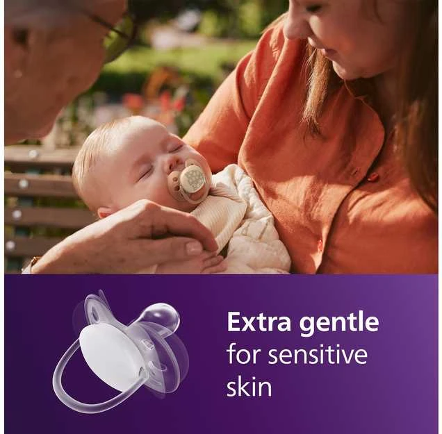 Philips Avent Ultra Soft tutti, 0–6 kk, 4 kpl, vaaleankeltainen/turkoosi