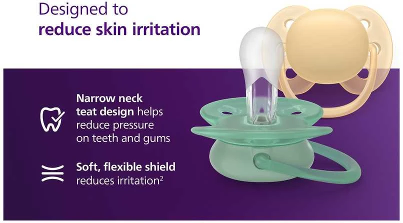 Philips Avent Ultra Soft tutti, 6–18 kk, 4 kpl