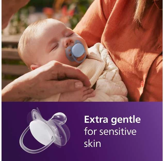 „Philips Avent“ itin minkštas čiulptukas, 6–18 mėn., pilkas/žalias