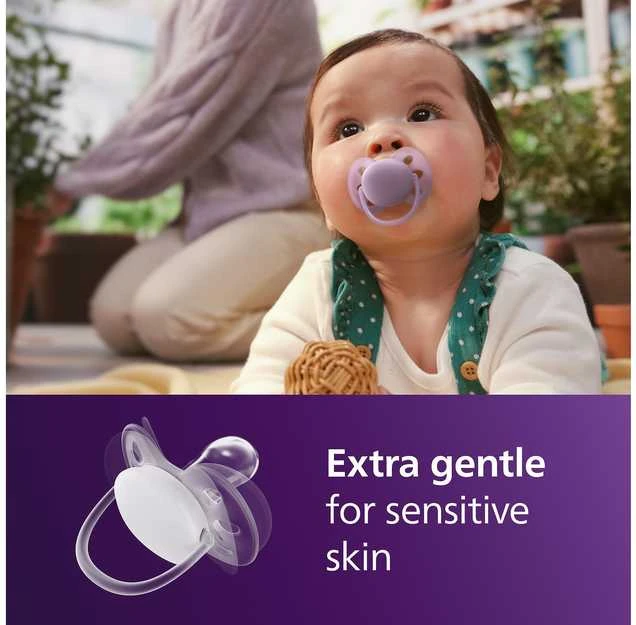 „Philips Avent“ čiulptukas „Ultra Soft“, 6–18 mėn., violetinės ir rožinės spalvos