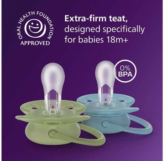 Philips Avent Ultra Soft tutti, yli 18 kk, 4 kpl, monivärinen