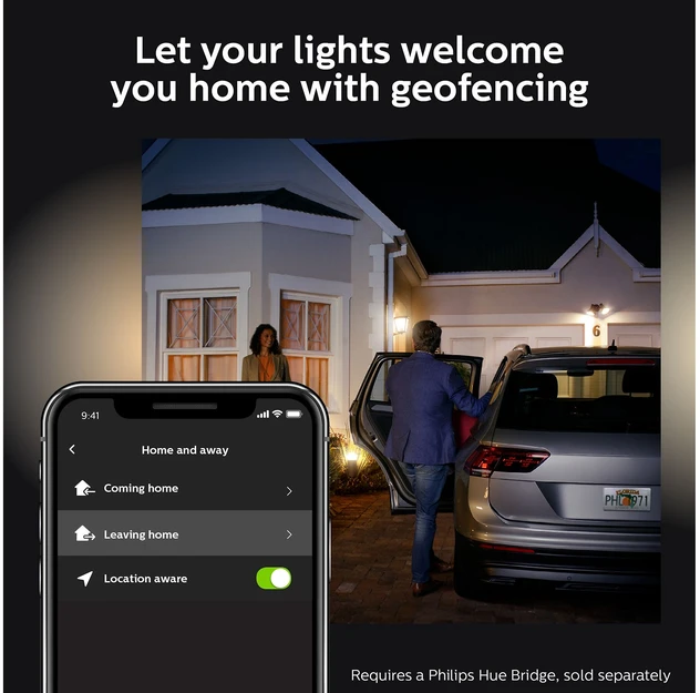 Philips Hue Baltas and colour ambience Lauko pagrindas „Calla“