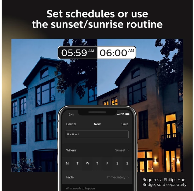 Philips Hue Baltas and colour ambience Lauko pagrindas „Calla“