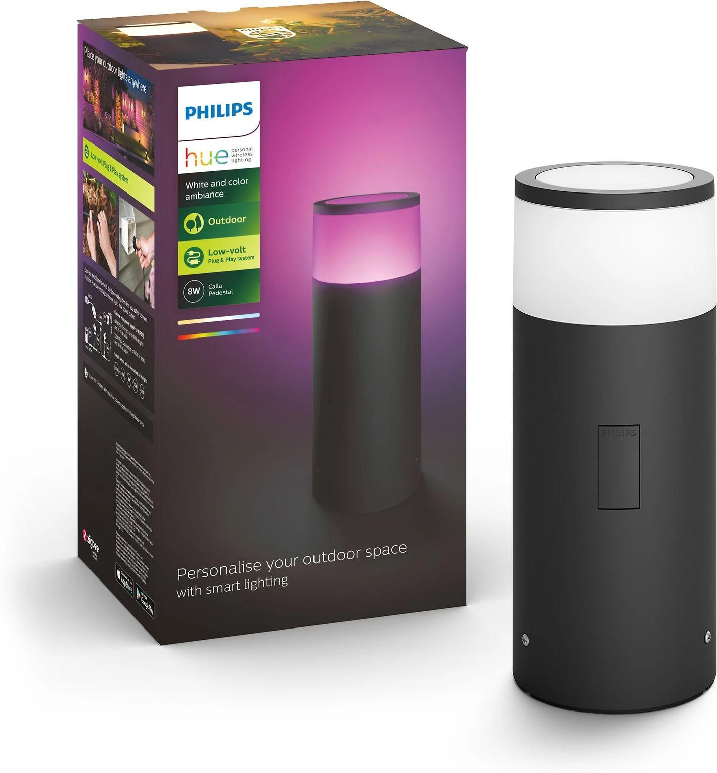 Philips Hue Baltas and colour ambience Lauko pagrindas „Calla“