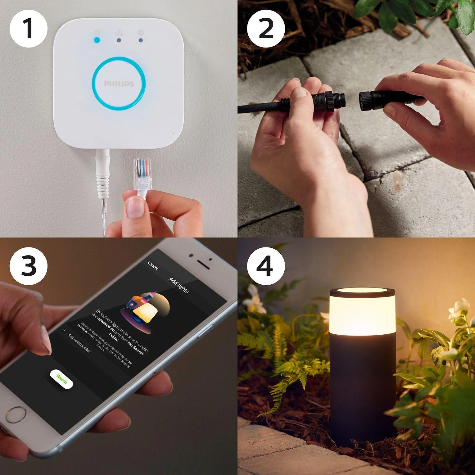 Philips Hue Baltas and colour ambience Lauko pagrindas „Calla“