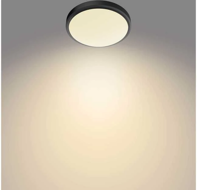 Lubinis šviestuvas Šviestuvas lubų Philips Doris, 17W, 2700°K, LED, juodas