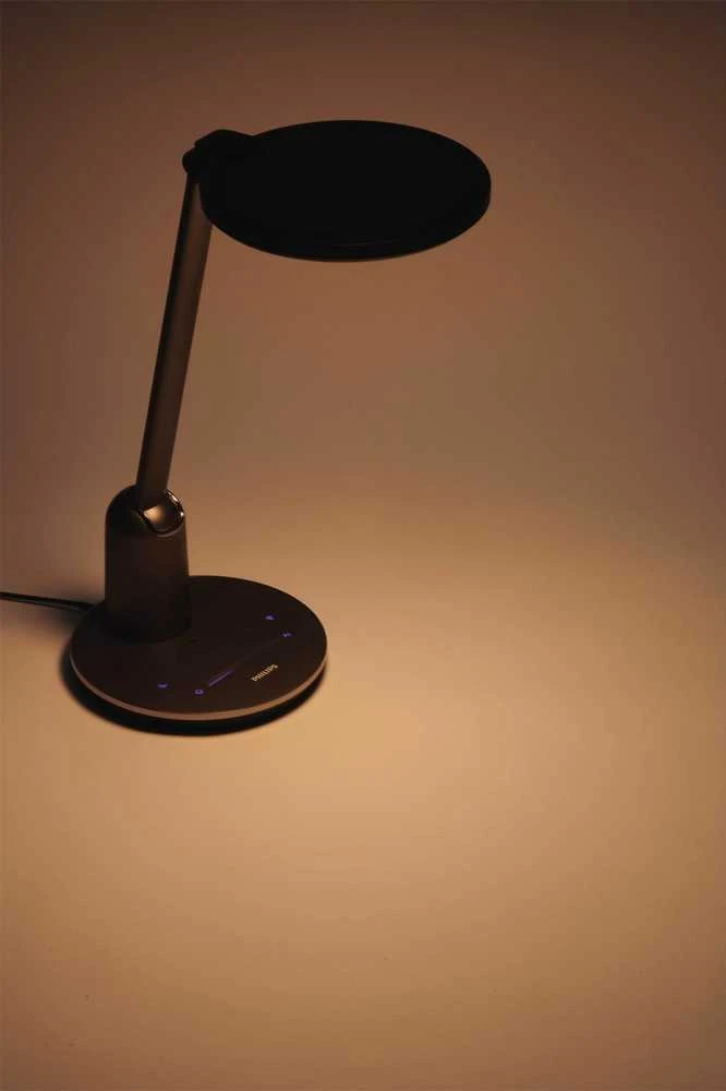 Philips LED Schreibtischleuchte Einstein 15W, 2800K-5100K, baltas