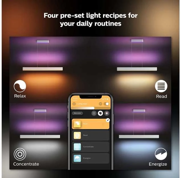Pakabinamas šviestuvas Philips Hue Ensis pakabukas baltas 79W 24V | 79 W | Baltas ir Color Ambiance 2000-6500K