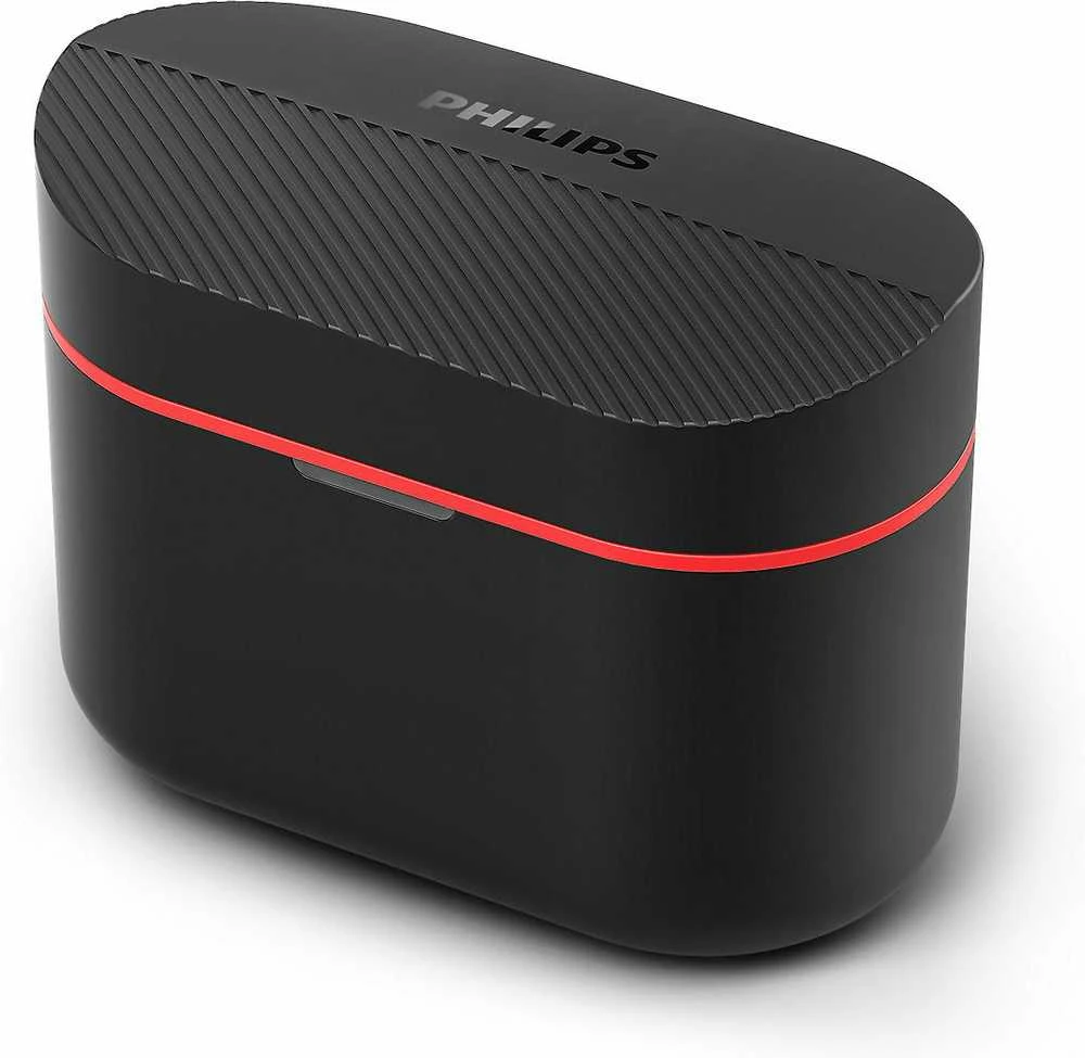 Belaidės ausinės Philips TAA5508BK, Juodos ir raudonos spalvos