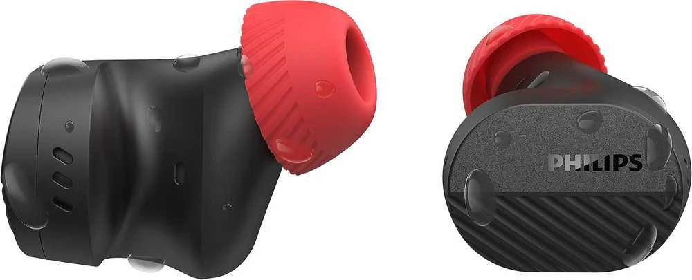 Belaidės ausinės Philips TAA5508BK, Juodos ir raudonos spalvos