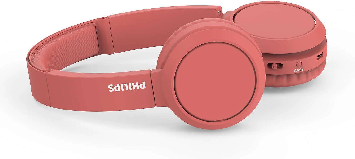 Ant ausų dedamos belaidės ausinės Philips TAH4205RD, Raudonos
