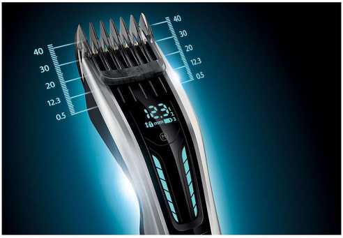 „Philips“ serijos 9000 plaukų kirpimo mašinėlė HC9450/15, titano peiliukai, 400 ilgio nustatymų, 120 min. veikia be laido / 1 val. įkrovimas