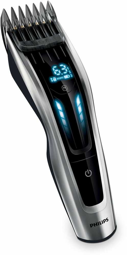 „Philips“ serijos 9000 plaukų kirpimo mašinėlė HC9450/15, titano peiliukai, 400 ilgio nustatymų, 120 min. veikia be laido / 1 val. įkrovimas