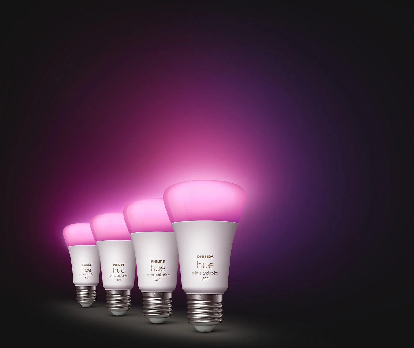 Philips Hue WCA 6,5W A60 E27, 4vnt pakuotė | E27 | 6,5 W | RGBW 2000-6500K | Bluetooth ir Zigbee