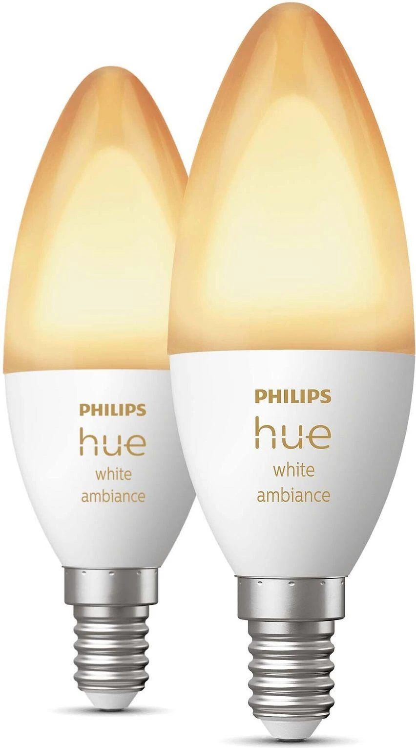 „Philips Hue“ E14 4W WA BT žvakės, 2 vnt. pakuotėje