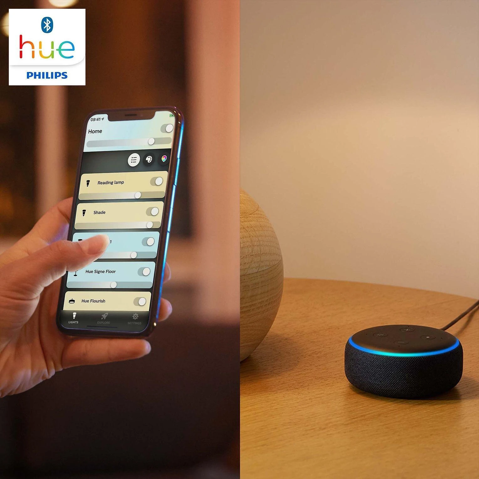 „Philips Hue“ E14 4W WA BT žvakės, 2 vnt. pakuotėje