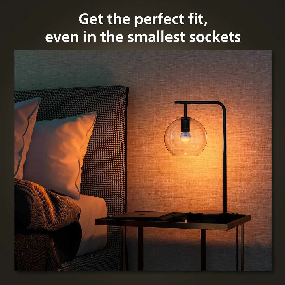 „Signify Philips Hue Baltas Amb. E14“ lašelinė lemputė, 470 lm, viena pakuotė