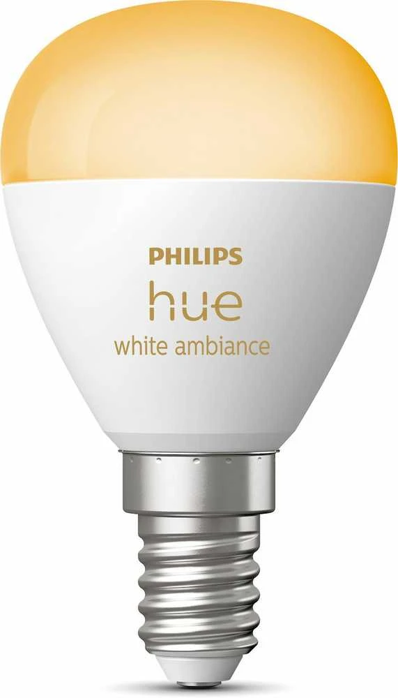 „Signify Philips Hue Baltas Amb. E14“ lašelinė lemputė, 470 lm, viena pakuotė