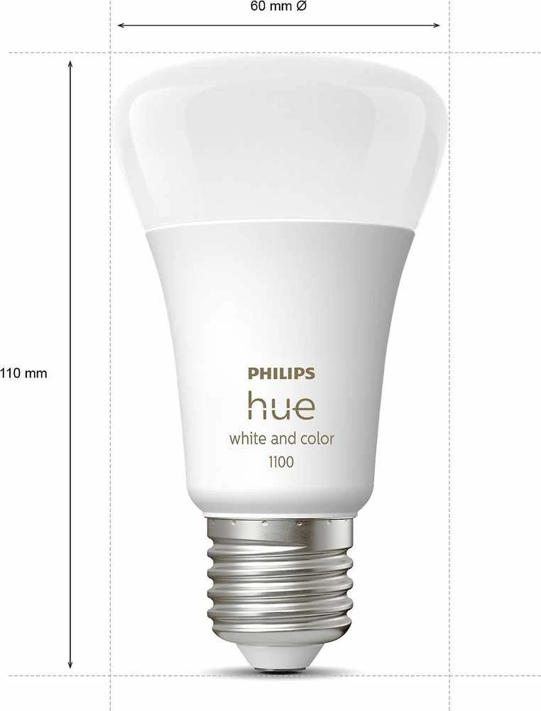 Philips „Hue White and color ambiance“ Pradinis rinkinys: 3 E27 išmaniosios lemputės (1100)