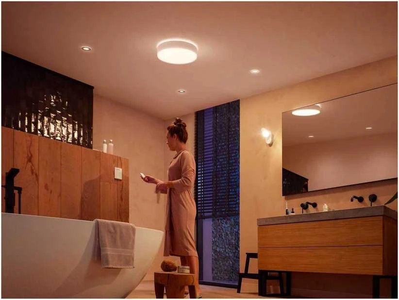 Lubinis šviestuvas Philips Hue Devere M lubos baltos