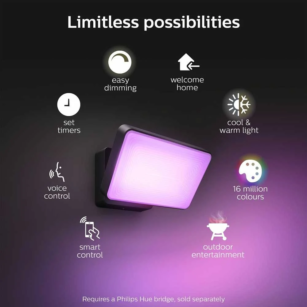 Philips  „Hue White and color ambiance“ „Discover” lauko prožektorius