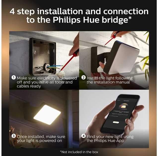 Philips  „Hue White and color ambiance“ „Discover” lauko prožektorius
