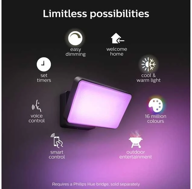 Philips  „Hue White and color ambiance“ „Discover” lauko prožektorius