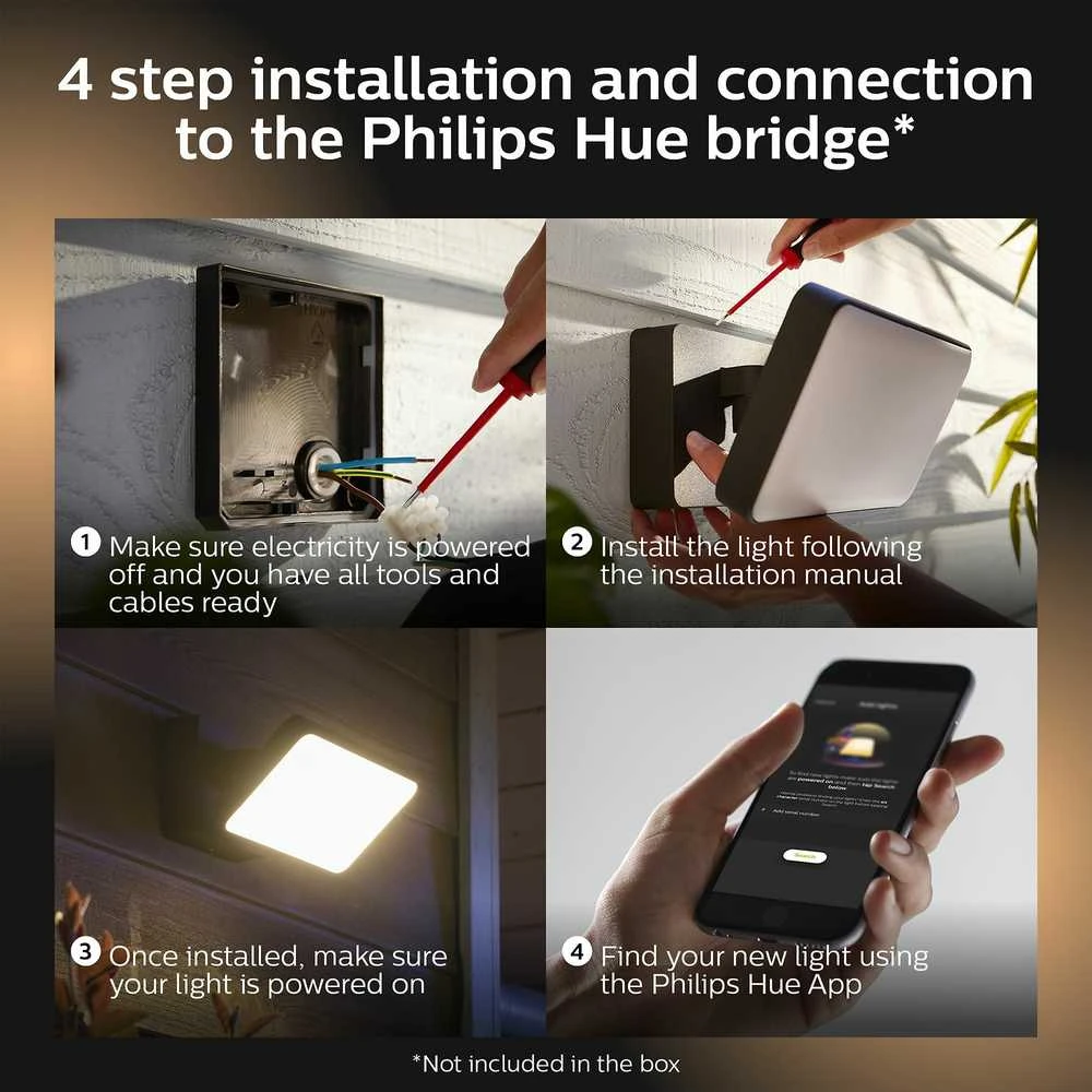 Philips  „Hue White and color ambiance“ „Discover” lauko prožektorius