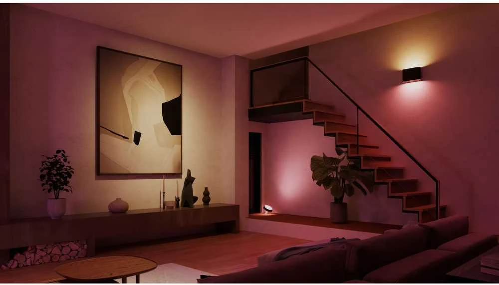 „Philips Hue WCA Dymera“ išmanusis sieninis šviestuvas vidaus ir lauko sąlygoms | 2000–6500 „Hue Baltas Colour Ambiance“