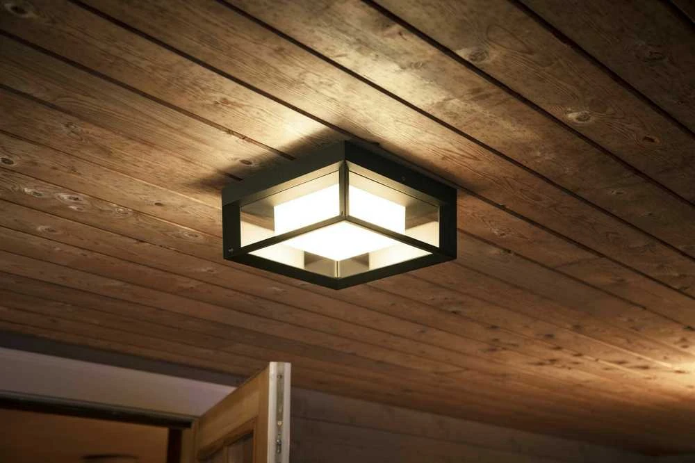 Philips Hue Econic Sieninis lauko šviestuvas (Baltas ir spalvotas)