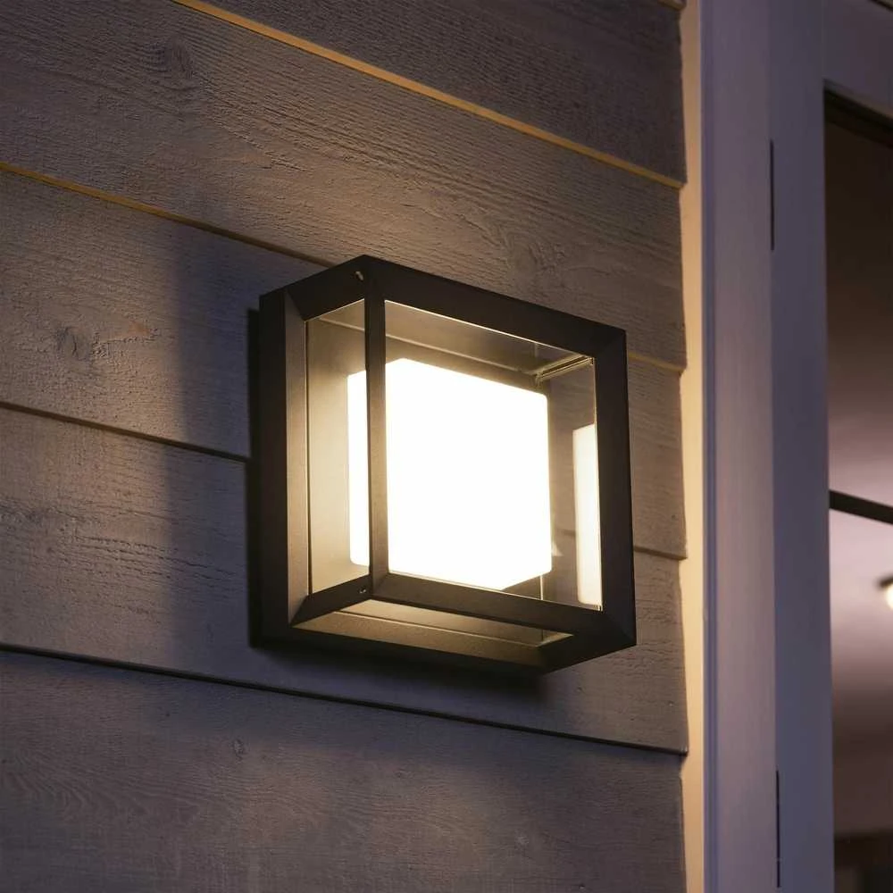 Philips Hue Econic Sieninis lauko šviestuvas (Baltas ir spalvotas)