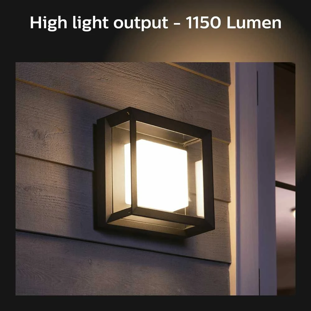 Philips Hue Econic Sieninis lauko šviestuvas (Baltas ir spalvotas)