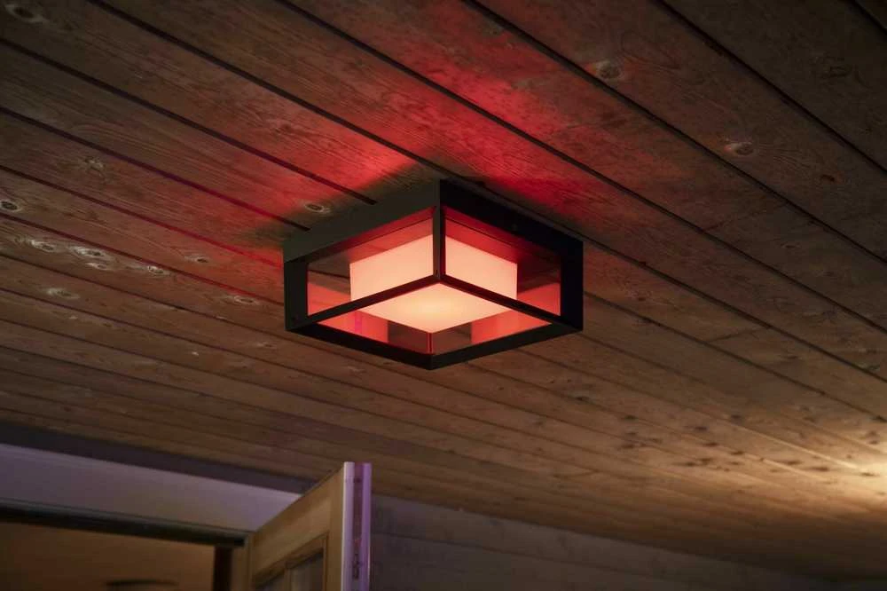 Philips Hue Econic Sieninis lauko šviestuvas (Baltas ir spalvotas)