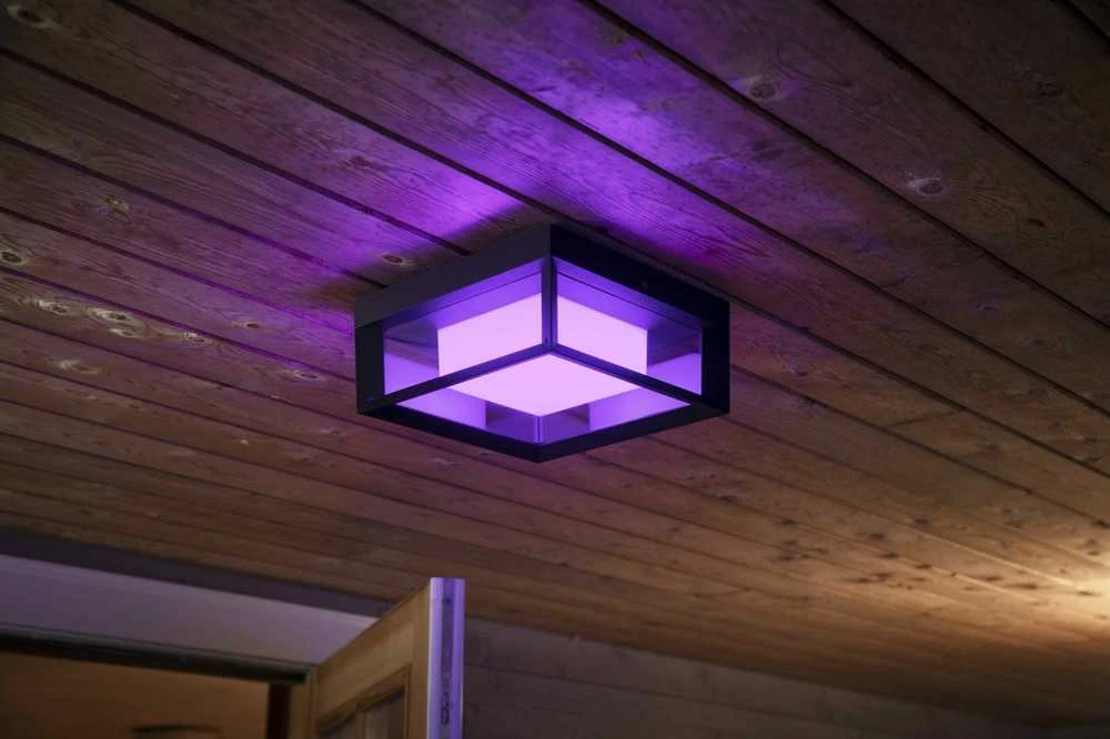 Philips Hue Econic Sieninis lauko šviestuvas (Baltas ir spalvotas)