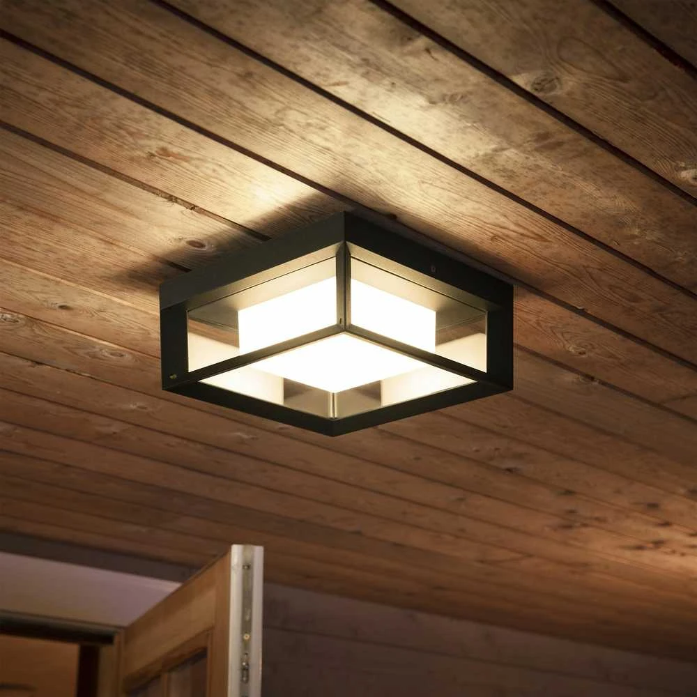 Philips Hue Econic Sieninis lauko šviestuvas (Baltas ir spalvotas)