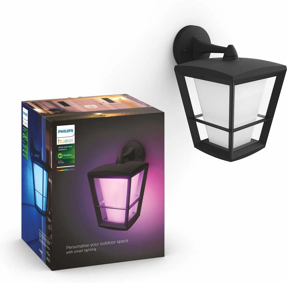Sieninis šviestuvas Philips Hue Baltas and colour ambience „Econic” sieninis lauko šviestuvas