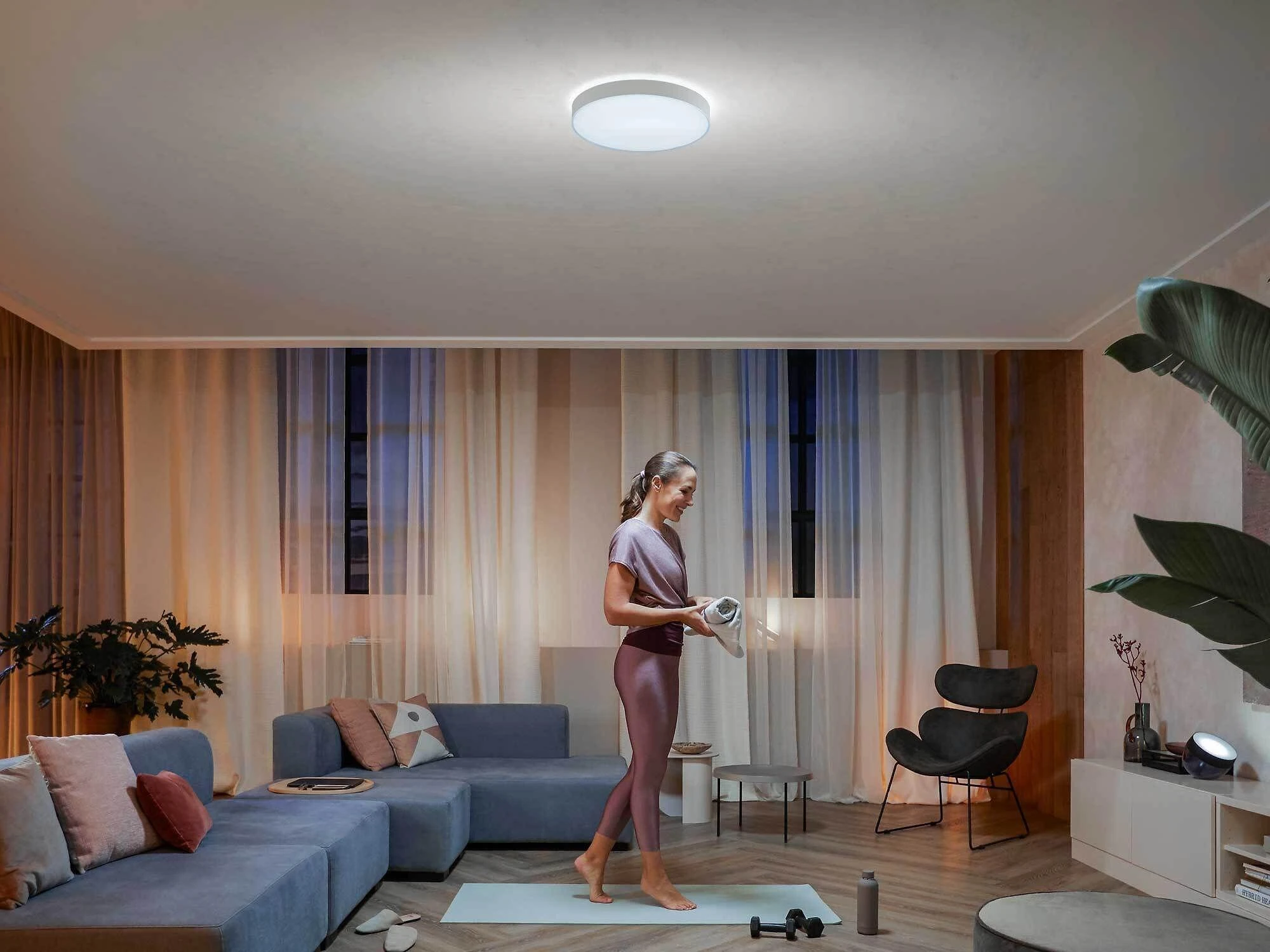 Philips Hue Enrave L lubinis šviestuvas baltas | 33,5 W | Baltas Ambiance 2200-6500 | Bluetooth