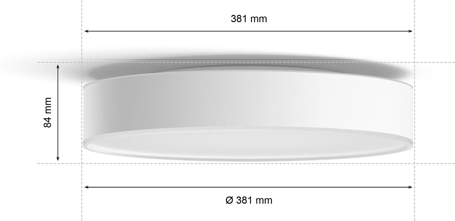 Philips Hue Enrave M lubinis šviestuvas baltas | 19,2 W | Baltas Ambiance 2200-6500 | Bluetooth