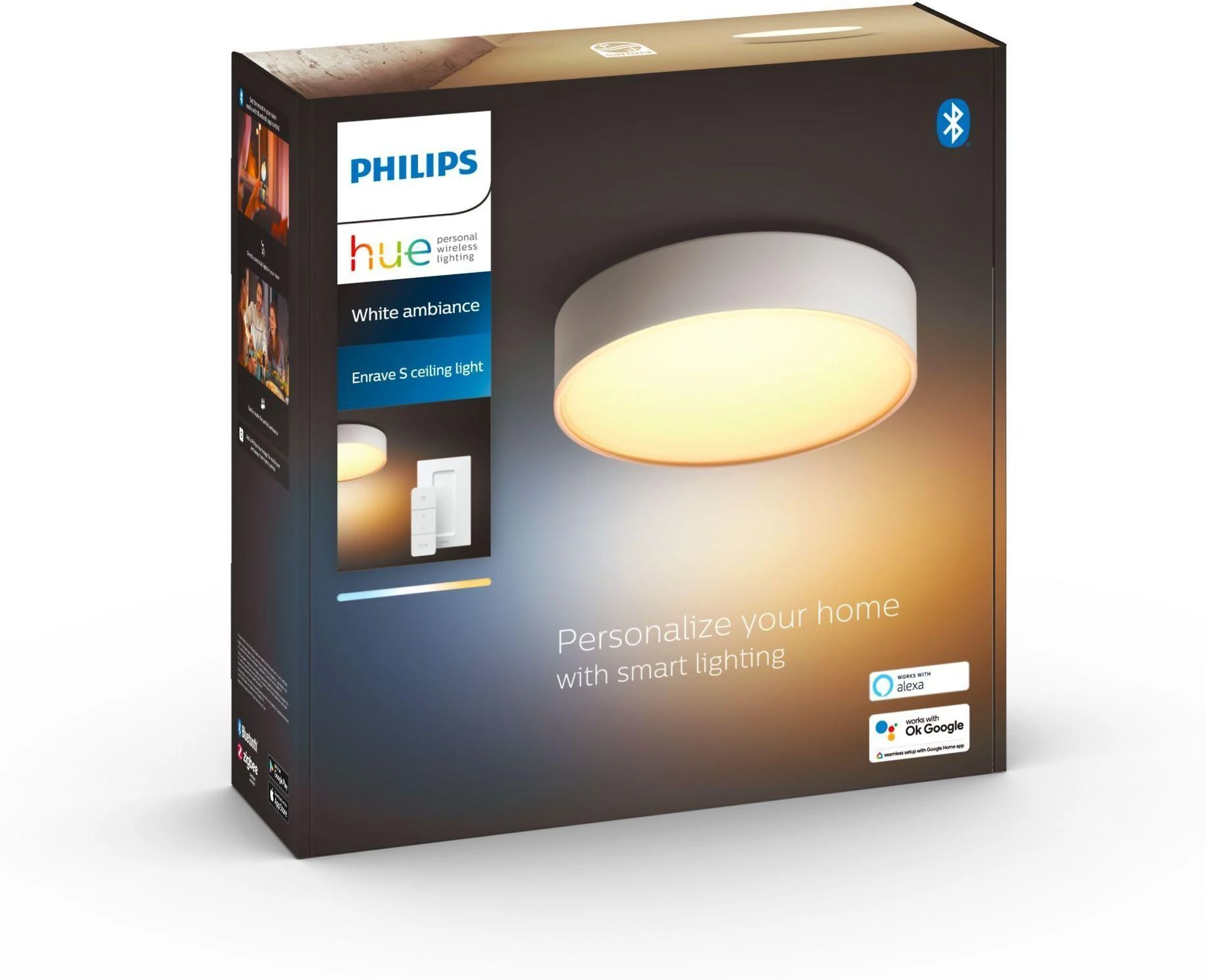 Lubinis šviestuvas Philips Hue Enrave baltas S