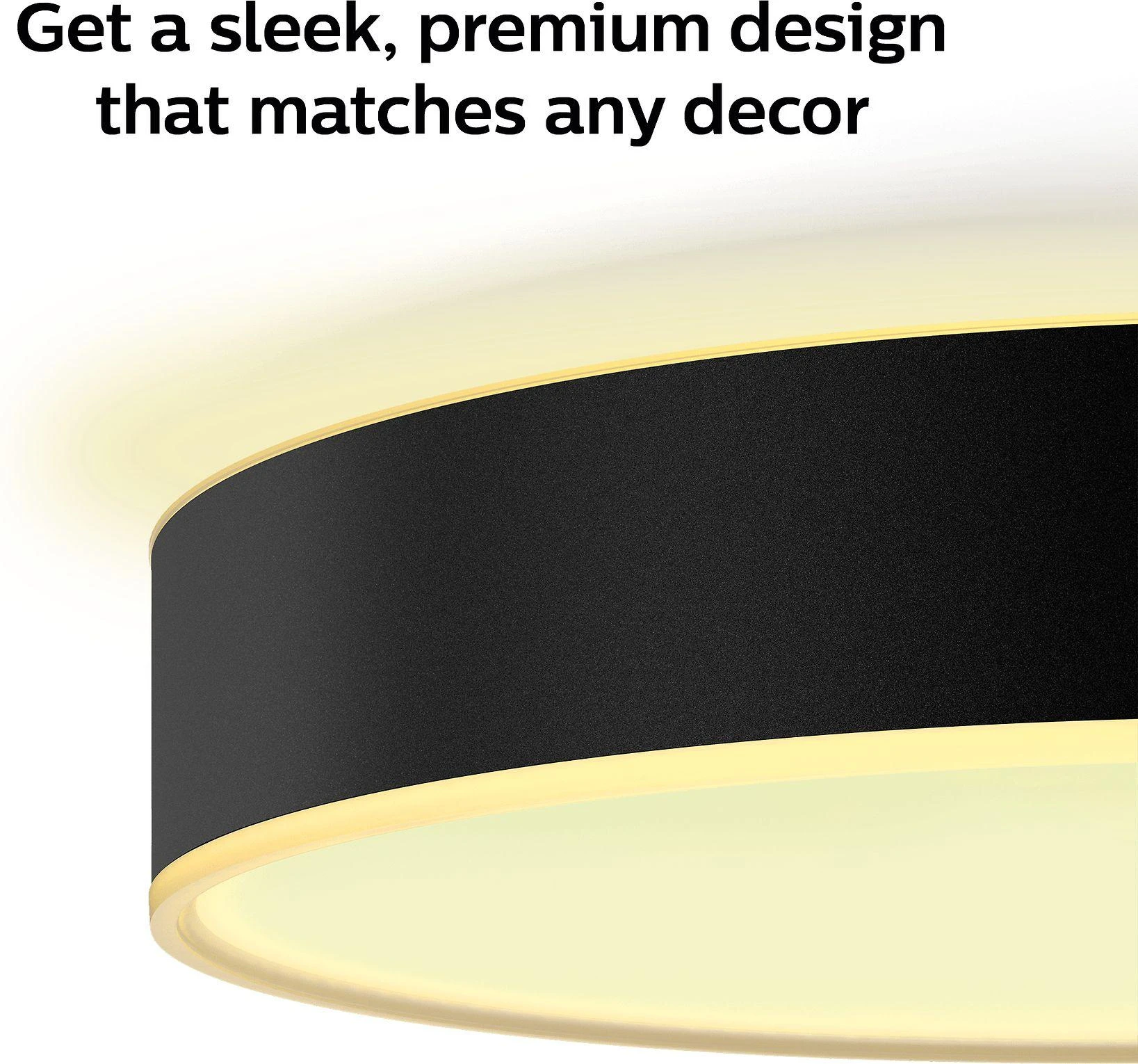Lubinis šviestuvas Philips Hue Enrave juodas S