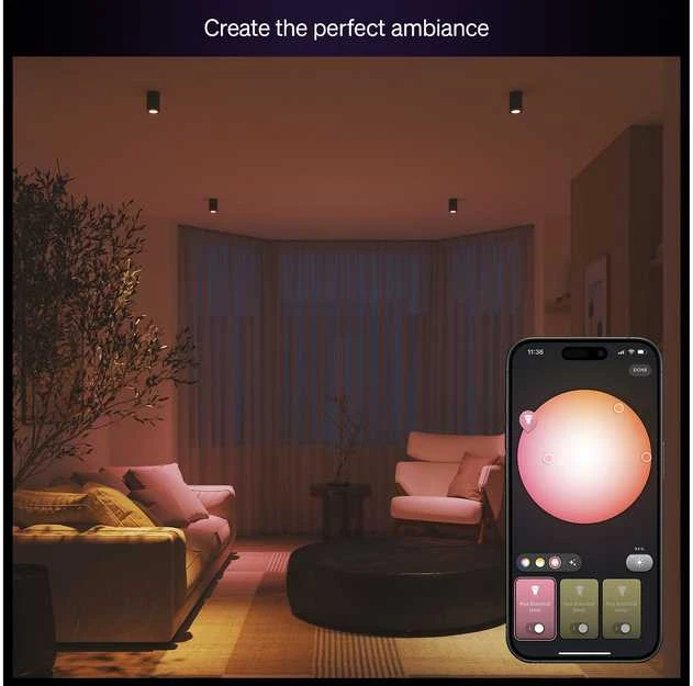 „Philips Hue Essential“ GU10 išmanusis prožektorius 4,7 W - 3 vnt.